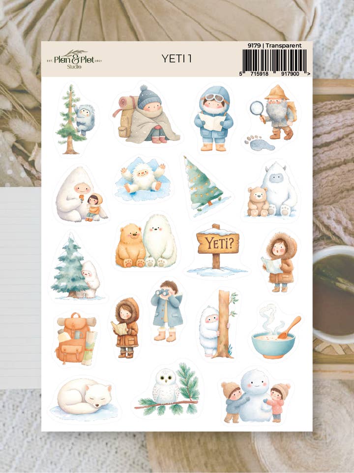 Yeti 1 | Pegatinas para venta al por mayor de Plan & Plot Studio