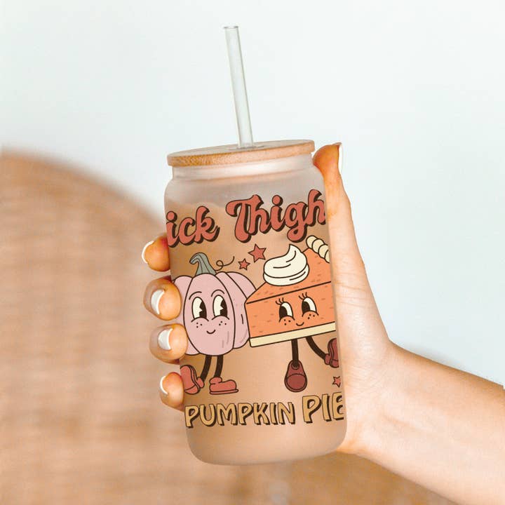 Oily Graphic Creations - Wholesale Sticker - Cute Pumpkin & Pie-UV DTF 4in Decal1