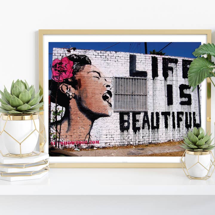 Life Is Beautiful - Impressão artística premium de 11 x 14” por atacado de Star Editions