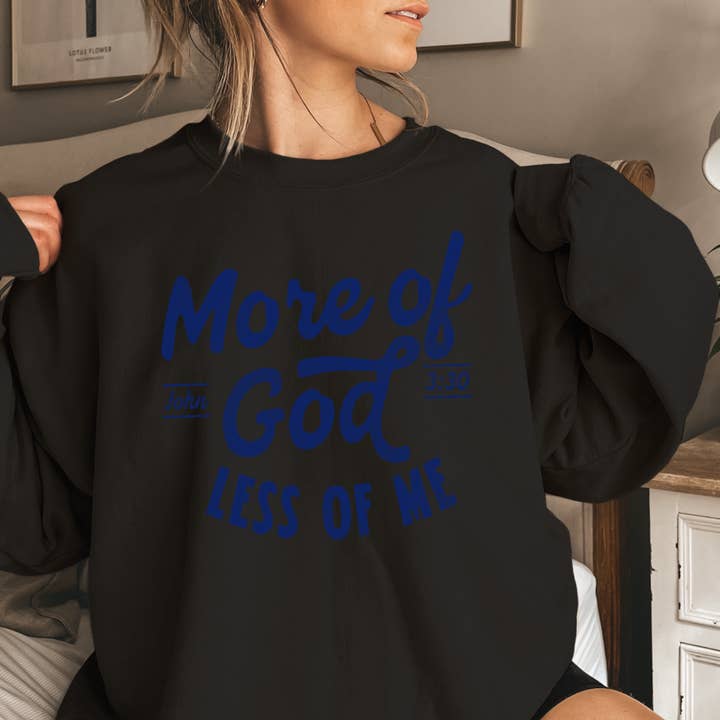 Shoppe SHC - Wholesale Graphic Sweatshirt - Women's - More Of God Christian Graphic Sweatshirt|Gildan6