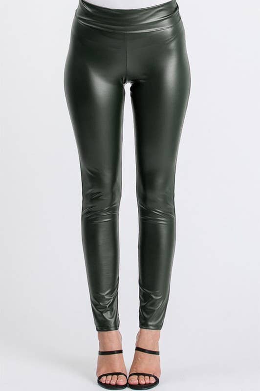 HEIMISH - Wholesale Fashion Leggings - Women's - SP1060-10 FAUX LEATHER SLIM FIT LEGGINGS8