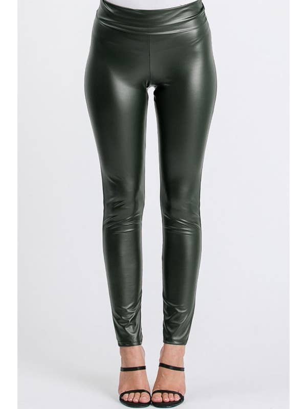HEIMISH - Wholesale Fashion Leggings - Women's - SP1060-10 FAUX LEATHER SLIM FIT LEGGINGS8