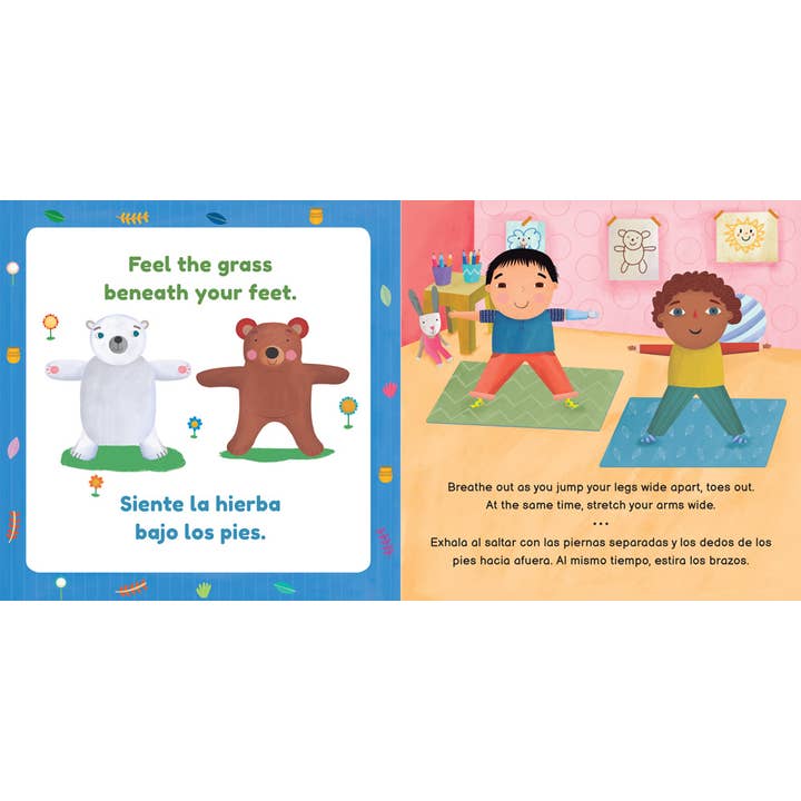 Barefoot Books - Wholesale Book - Kids - Niños yoga: Brave Bear / Oso valiente