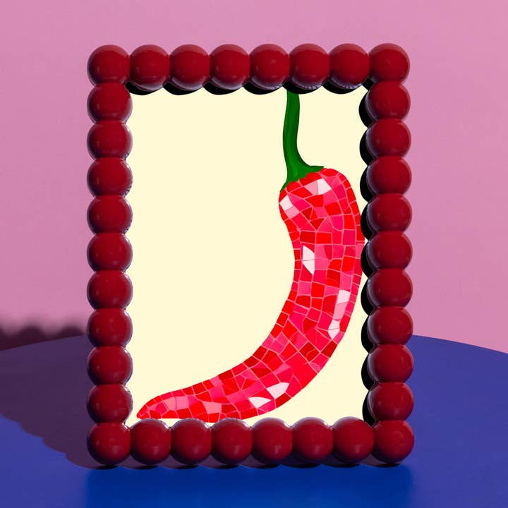 The Windsor Button Frame - Red for wholesale by Little Fish CO