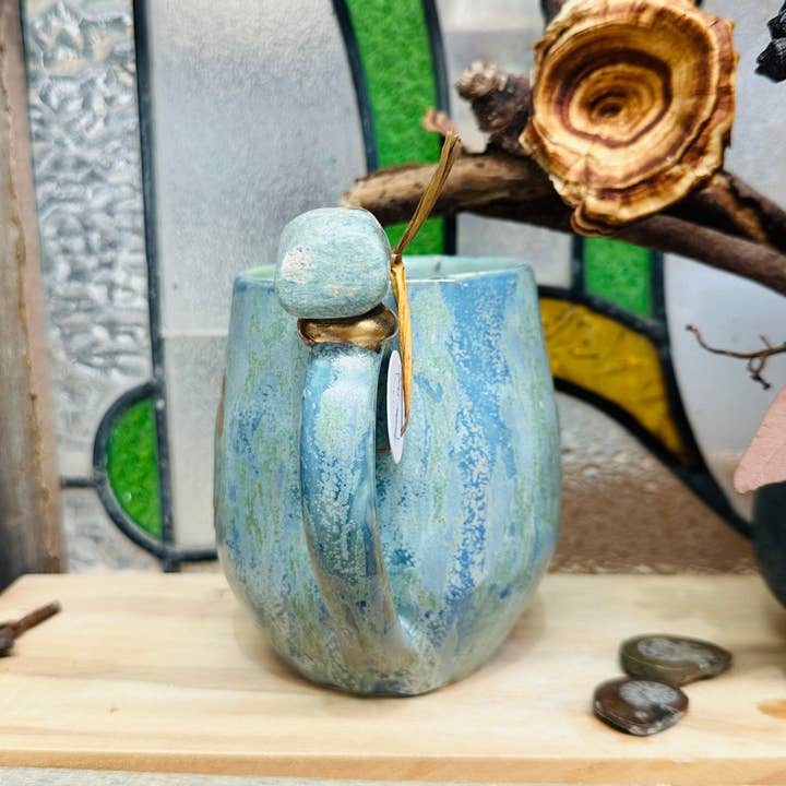 Carys Martin Ceramics - Wholesale - Ruby in Zoisite Triple Goddess Crystal Mug3