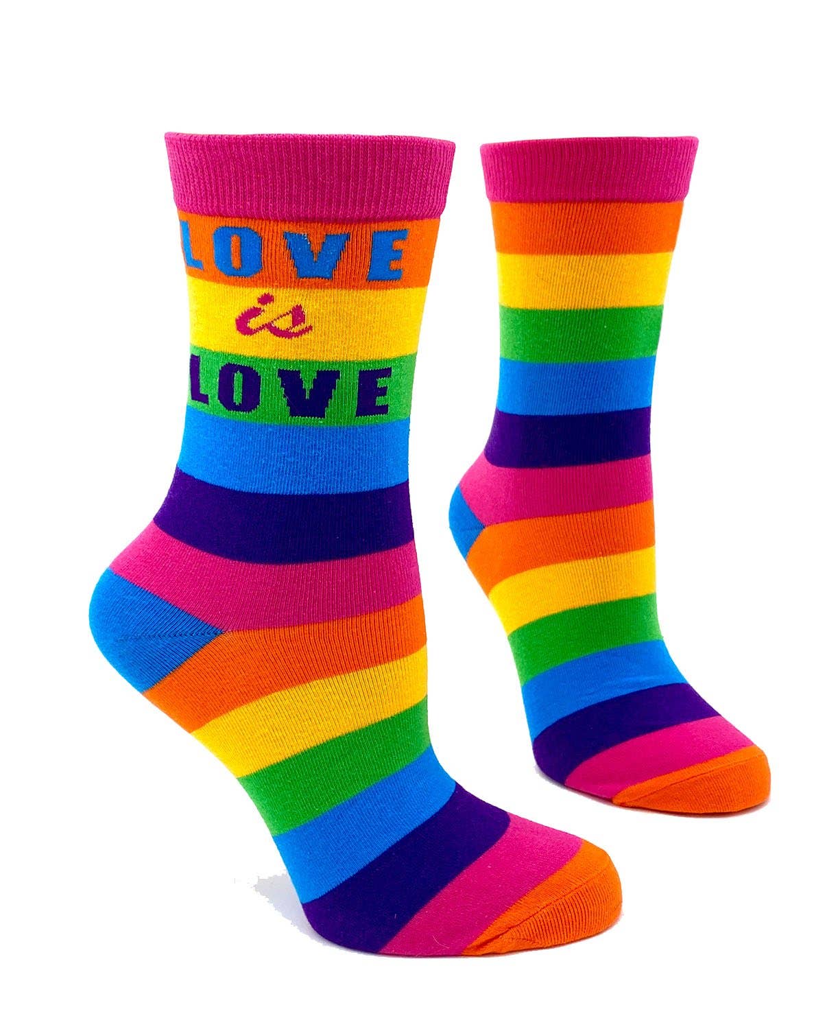 LOVE is LOVE Women's Crew Socks for wholesale by Fabdaz