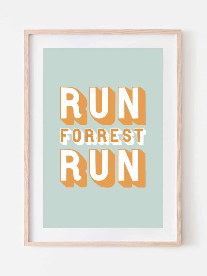 Imprimir Run Forrest Run' por atacado de Slinky Prints