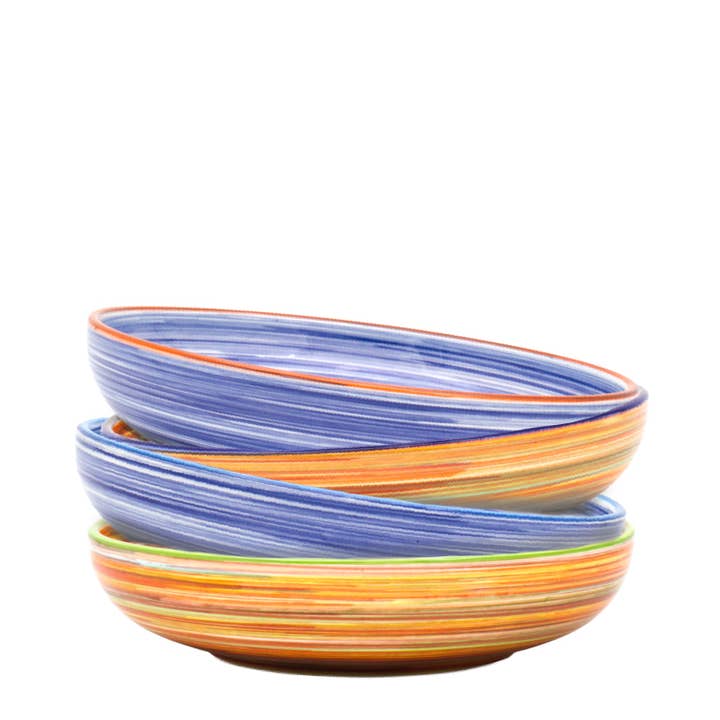Exclusive for Faire - Raia Pasta Bowls for wholesale by Euro Ceramica Home | ClayBarn