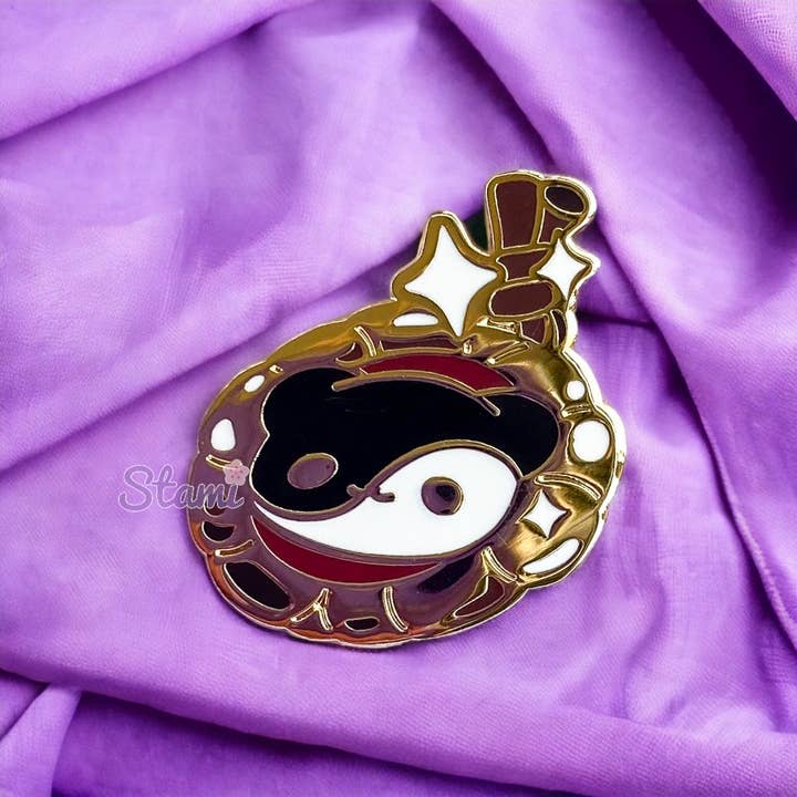 Monk Chrarm RPG Pin for wholesale by Stami Studios