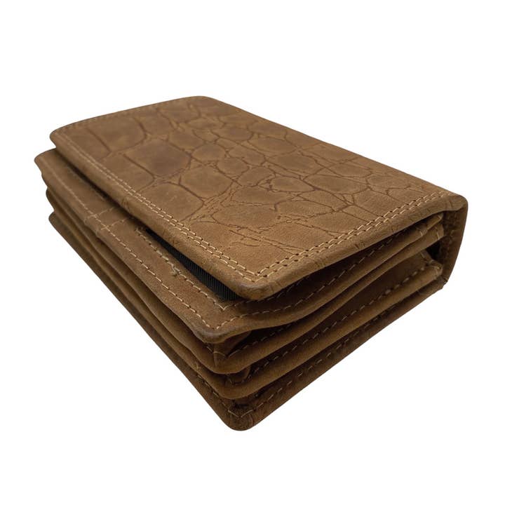 Arrigo - Wholesale Wallet - Women's - Leather Wallet ladies - Buffel Leather Croco Print Compact15