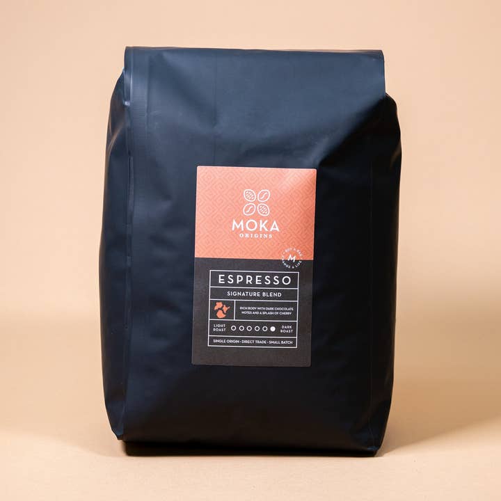 Espresso Signature Blend Coffee 5lb for wholesale by Moka Origins