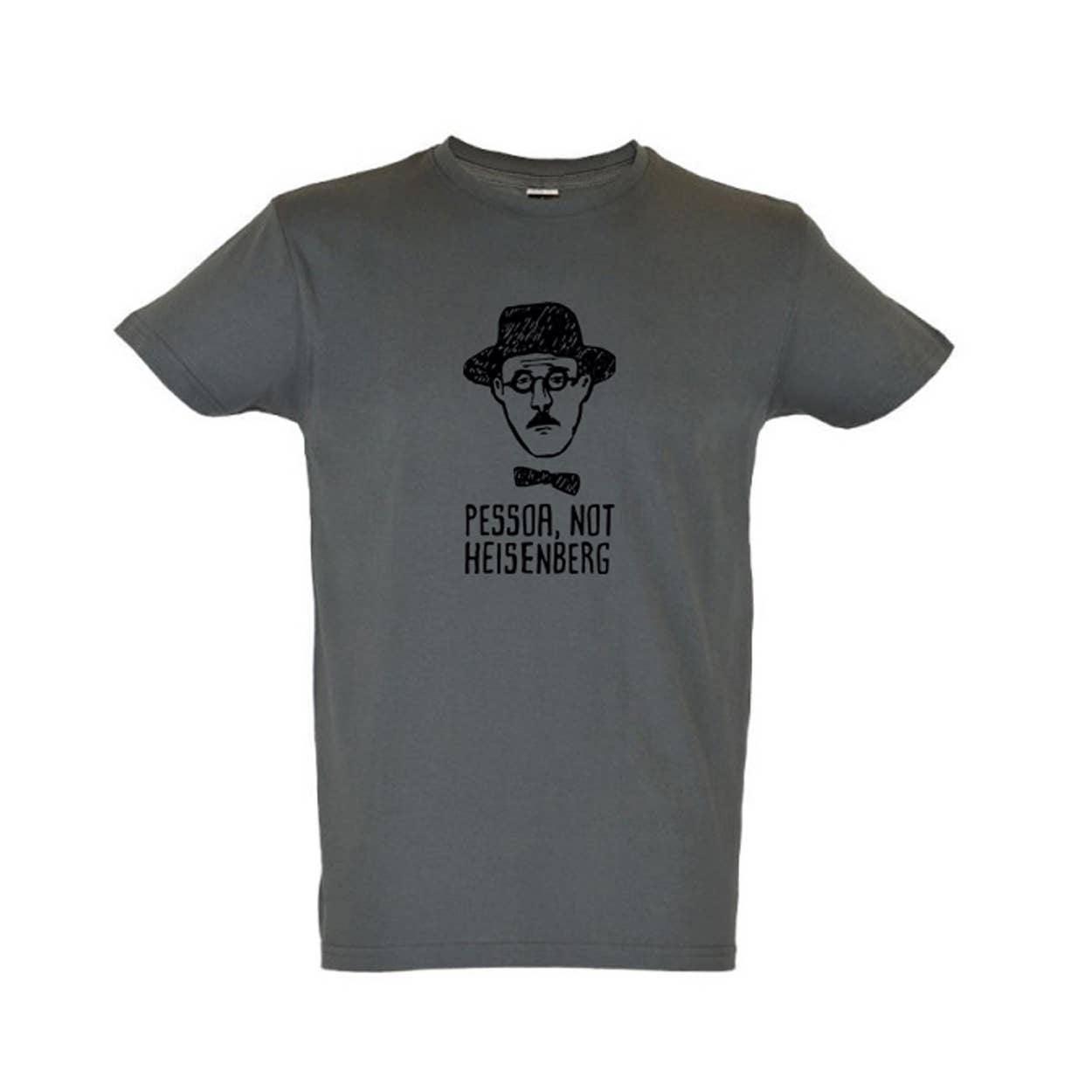 Souvenirs That Don't Suck - Vente T-shirt sérigraphié – homme - Pessoa, Not Heisenberg - Gris foncé - T-shirt pour hommes