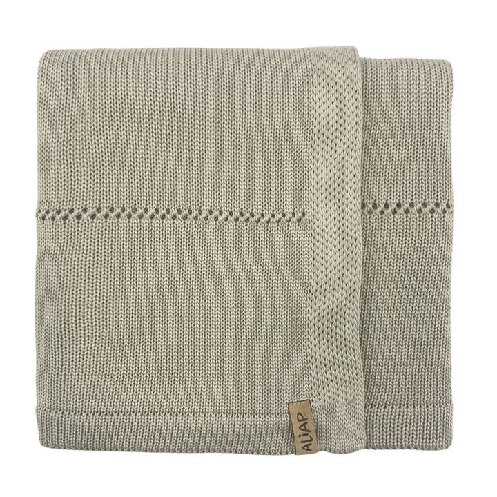 100% Bamboo Blanket Plain and Openwork Knit 5013WB for wholesale by ALIAP