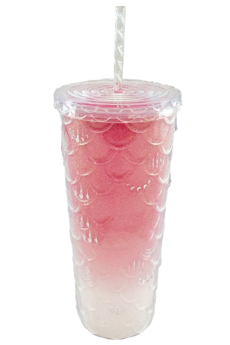 SORTIDAS Copo Térmico com Escamas de Cauda de Sereia com Brilho e Glitter para venda a revendedores na Faire4