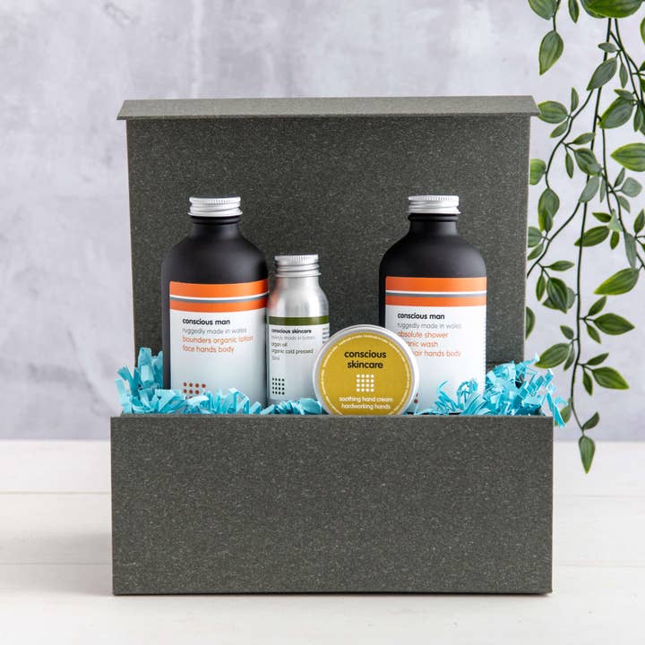 Conscious Skincare – wholesale Bad- och kroppsvårdsset – Herr – Mäns hudvård presentuppsättning - lyxig kroppssamling