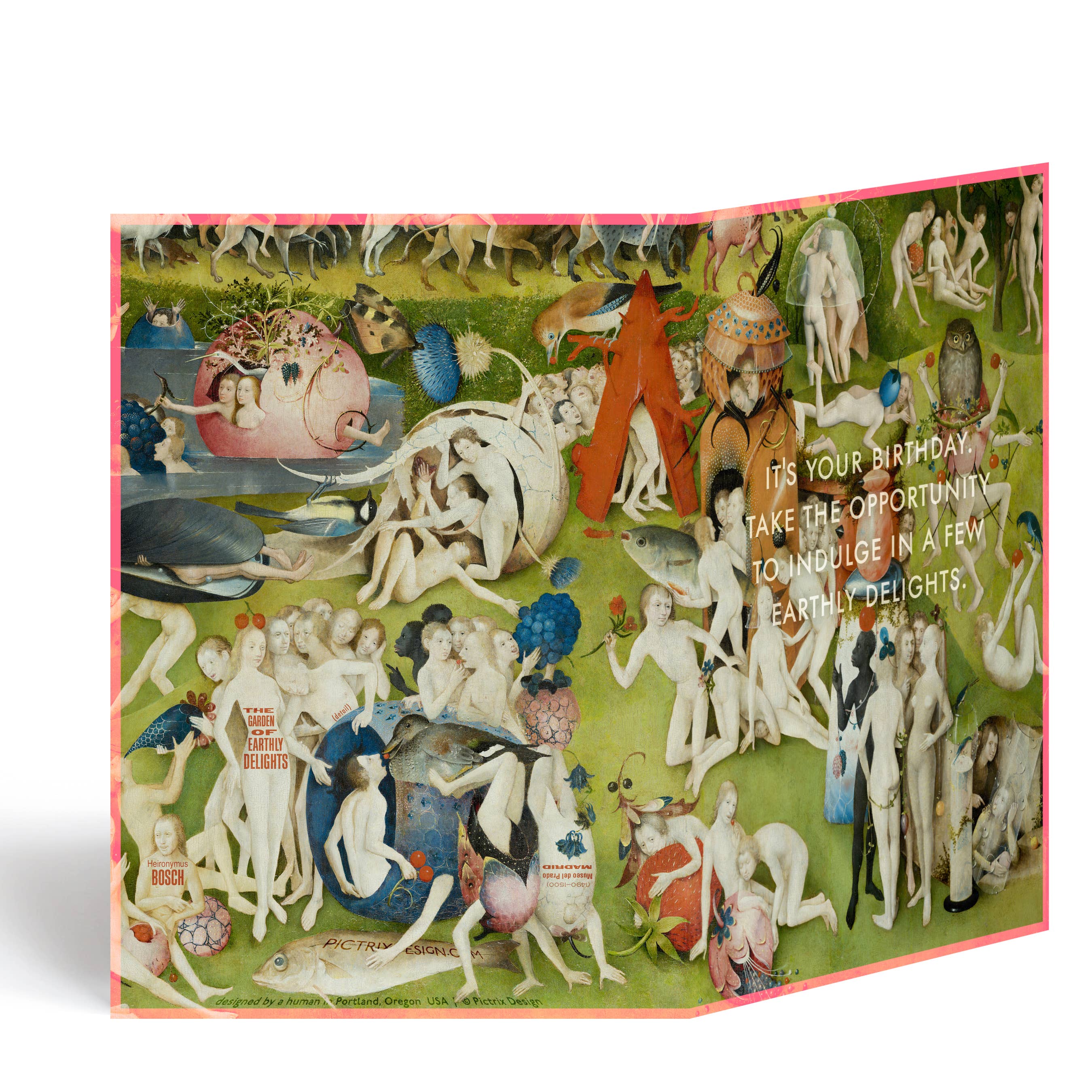 Pictrix Design - Wholesale Birthday Card - "Earthly delights" A6 birthday card1