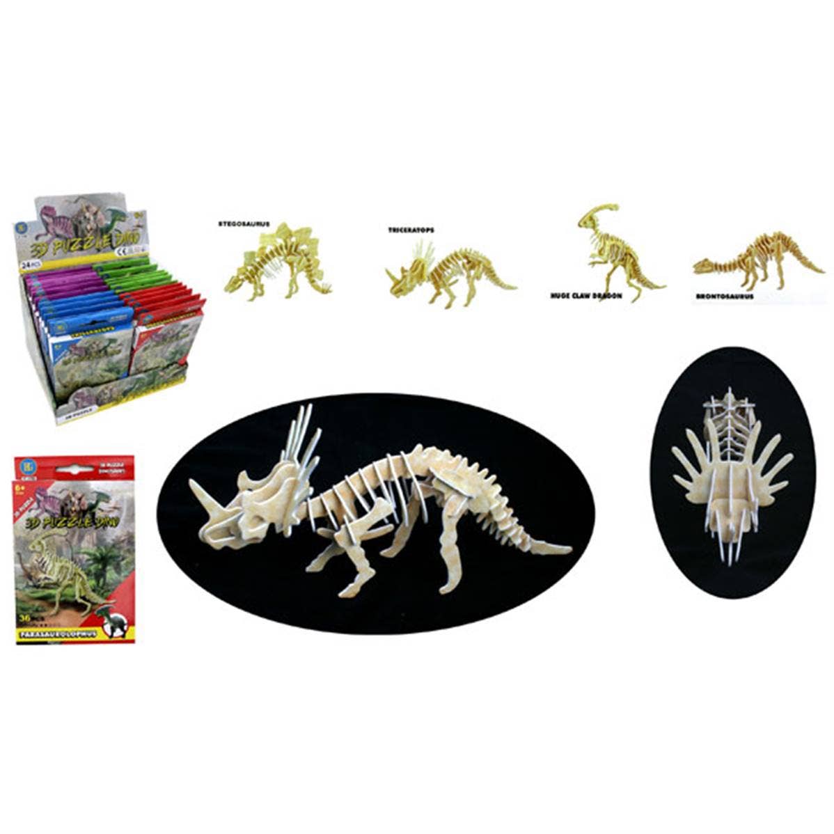 TSJJ - Wholesale Puzzle - Kids - Dino 34-42 Piece 3D Puzzle0