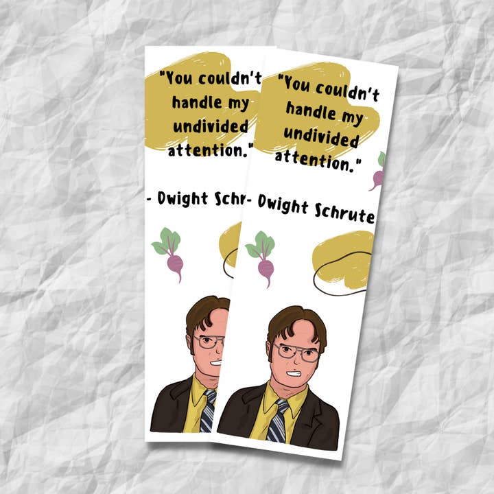 Art'oholic - Wholesale Bookmark - The Office TV Show Bookmarks | Dwight Schrute, Beets, Bears