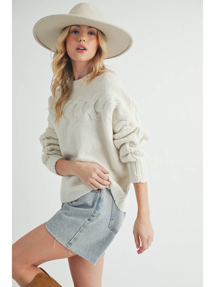 AEMI + CO - Wholesale Knit Sweater - Women's - 3205EK Elaine Sweater 217