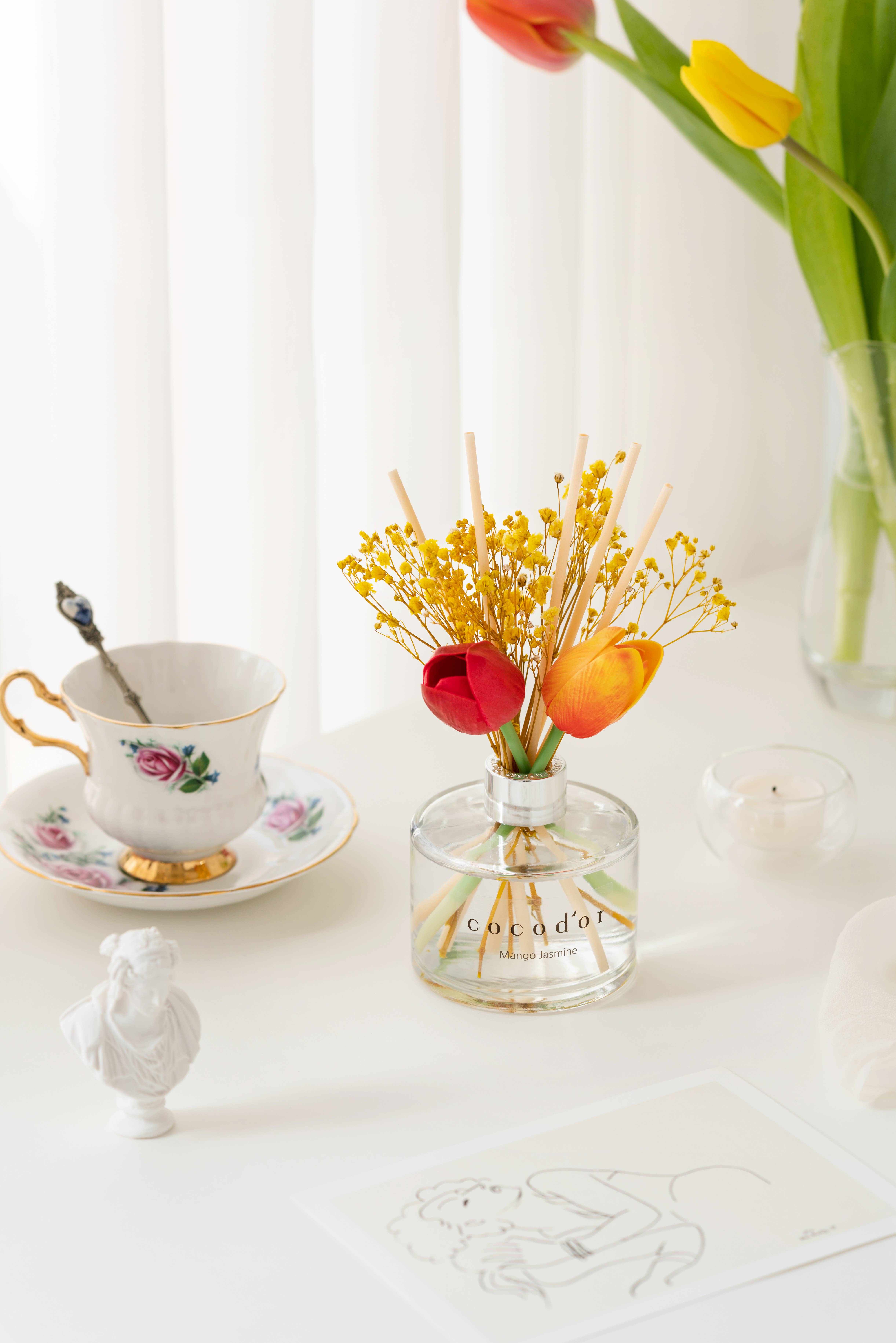 Cocodor Italy srl - Wholesale Geurstokjes - Cocodor Tulip Diffuser 200 ml met White Musk geur3