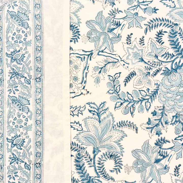 Duggan Society - Wholesale Tablecloth - Camila blue tablecloth