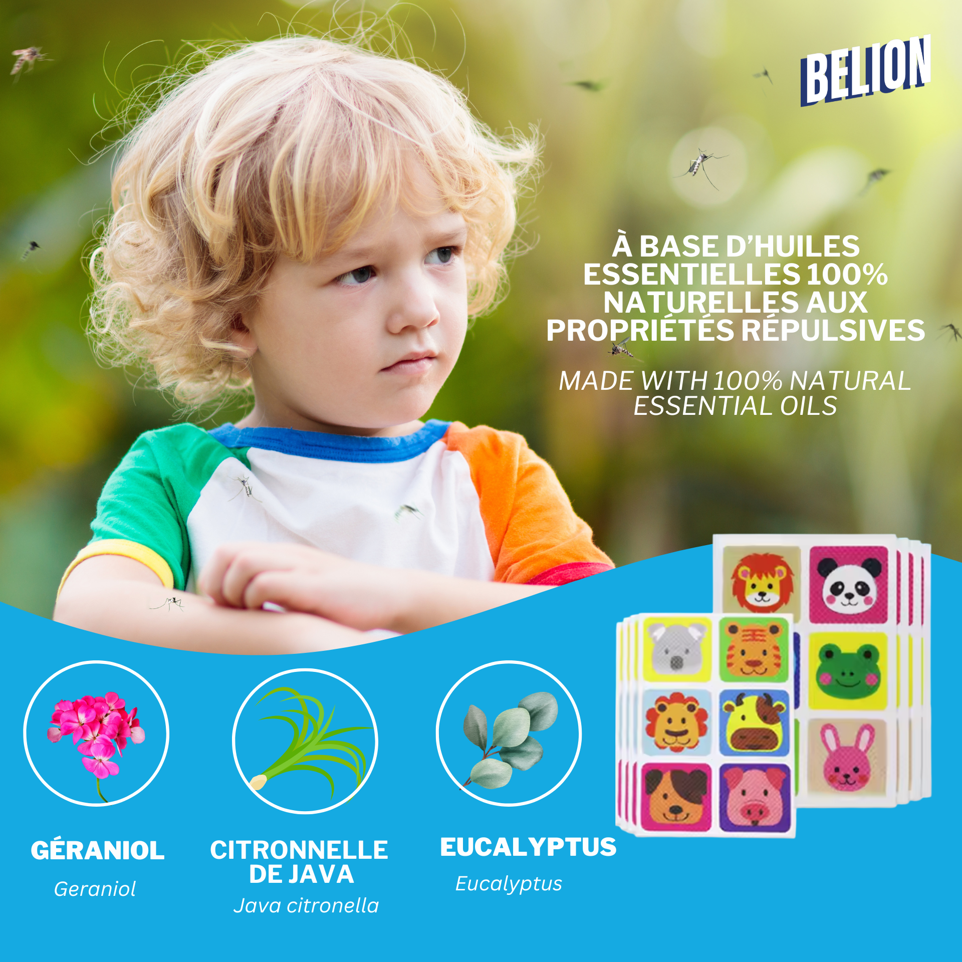 LITTLE RITUEL SAS – Repelente de insetos por atacado – Adesivo 100% Natural Repelente de Mosquitos - 90 Unidades4