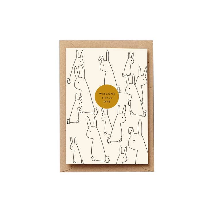 Welcome Little One New Baby Card for wholesale by Lucy says I do