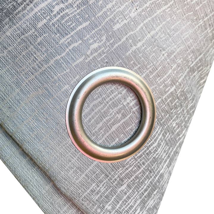 home mart goods - Wholesale Curtain - 2 Piece Silver Textured Silky Blackout Curtain Panel Set