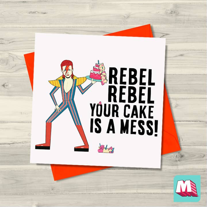 David Bowie Birthday Card for wholesale by Maktus