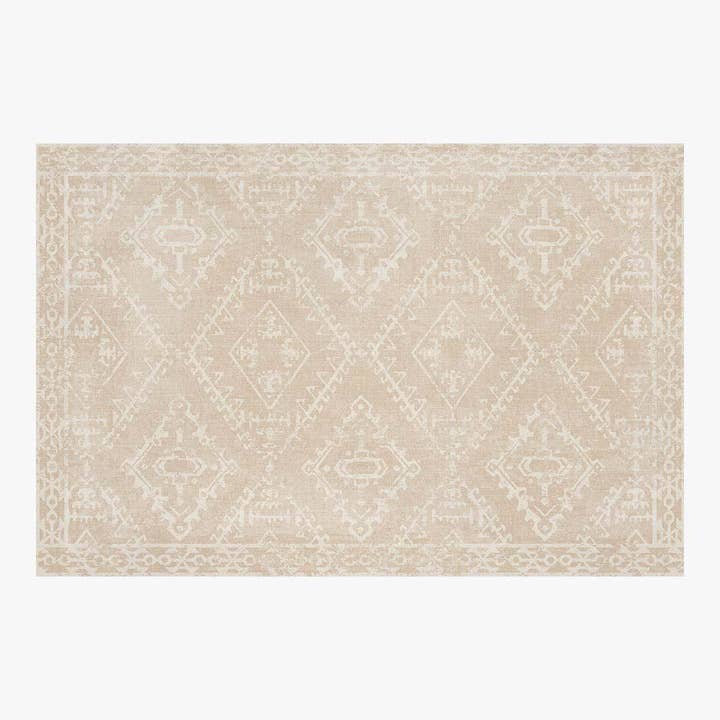 Carolina Creekhouse - Wholesale Area Rug - McCall FloorFlat | Beige - Premium Vinyl Mat