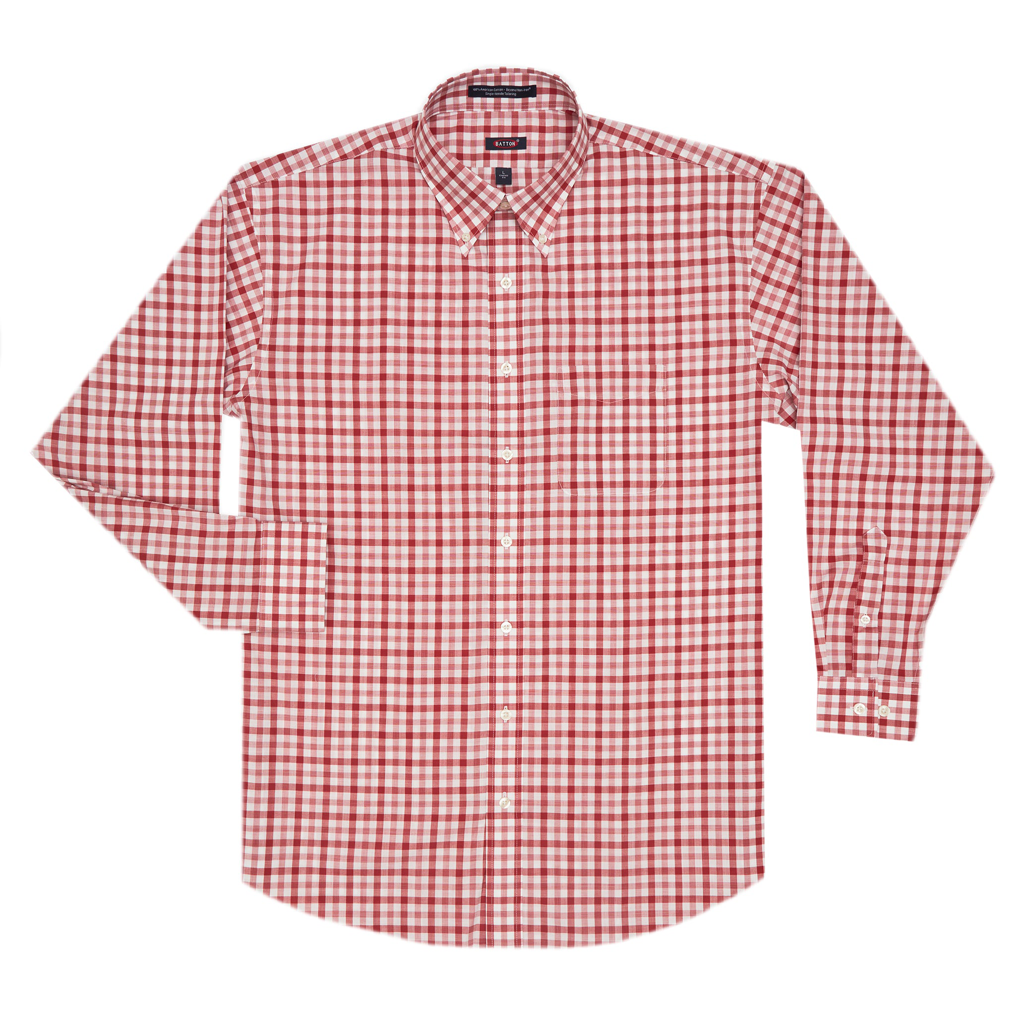 Batton - Wholesale Button Down Shirt - Men's - Nathan Non-Iron Cotton Sport Shirt1