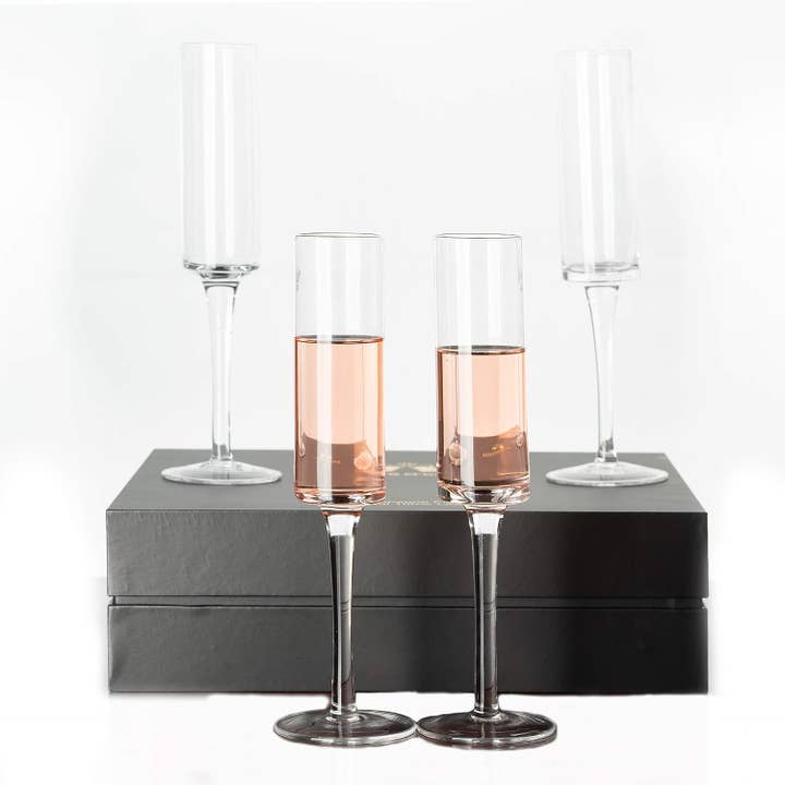 Lemonsoda - Wholesale Champagne Flute - Champagne Flutes - Crystal Mimosa Glasses 6 oz (1pc)