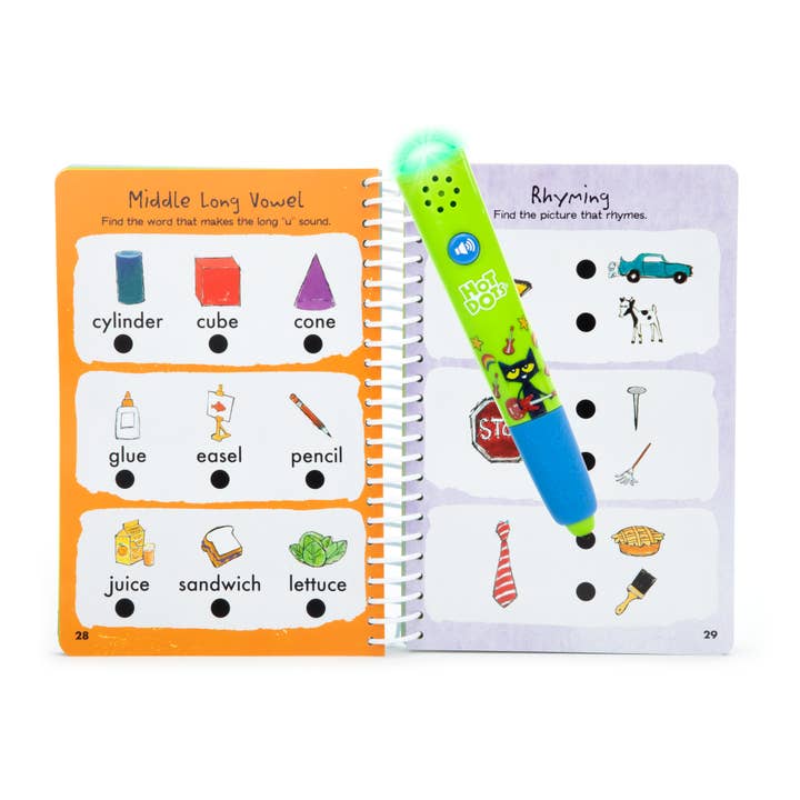 Learning Resources - Wholesale Baby & Toddler Book (0-2) - Hot Dots Pete the Cat Kindergarten Reading & Math Workbook3