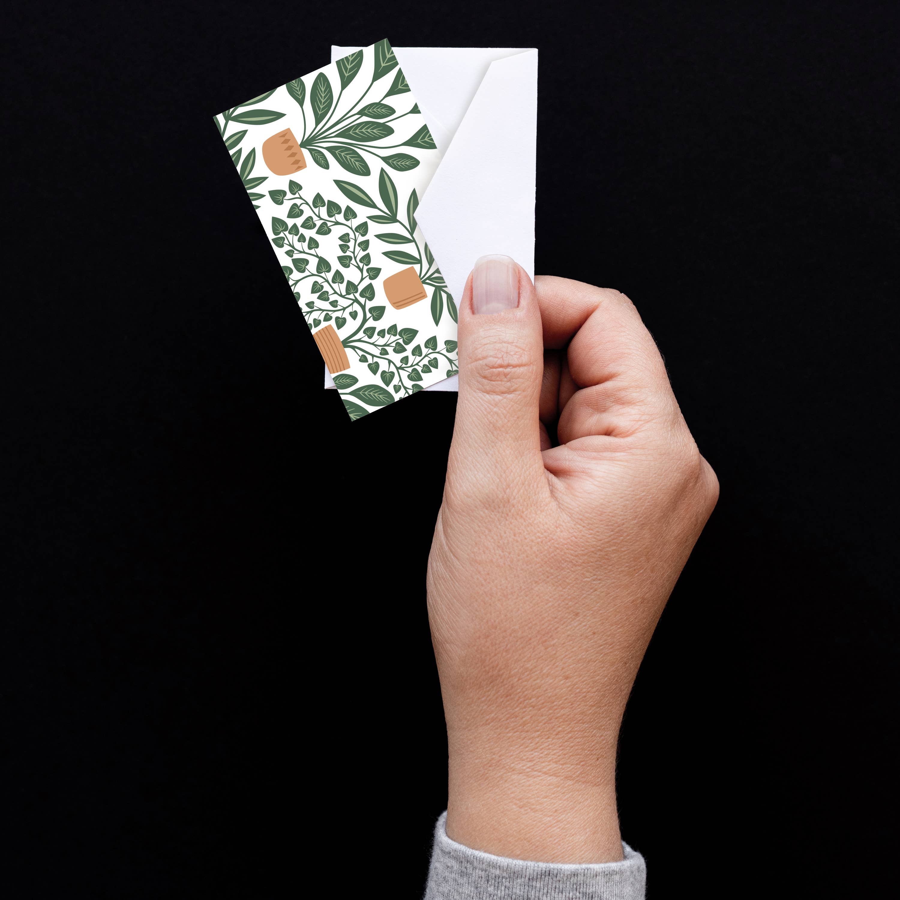 HAZELMADE® Tea Towels + Gifts - Wholesale Stationery/Notecard Set - House Plants Mini Note Set | Cards3