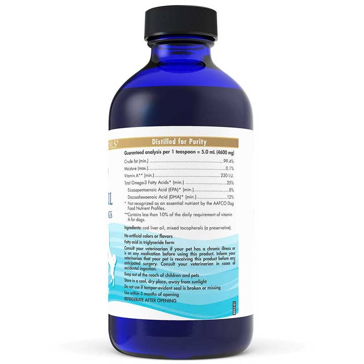 Nordic Naturals - Wholesale Pet Supplement - Dog - Pet Cod Liver Oil Supplement - Unflavored • 8 Oz.