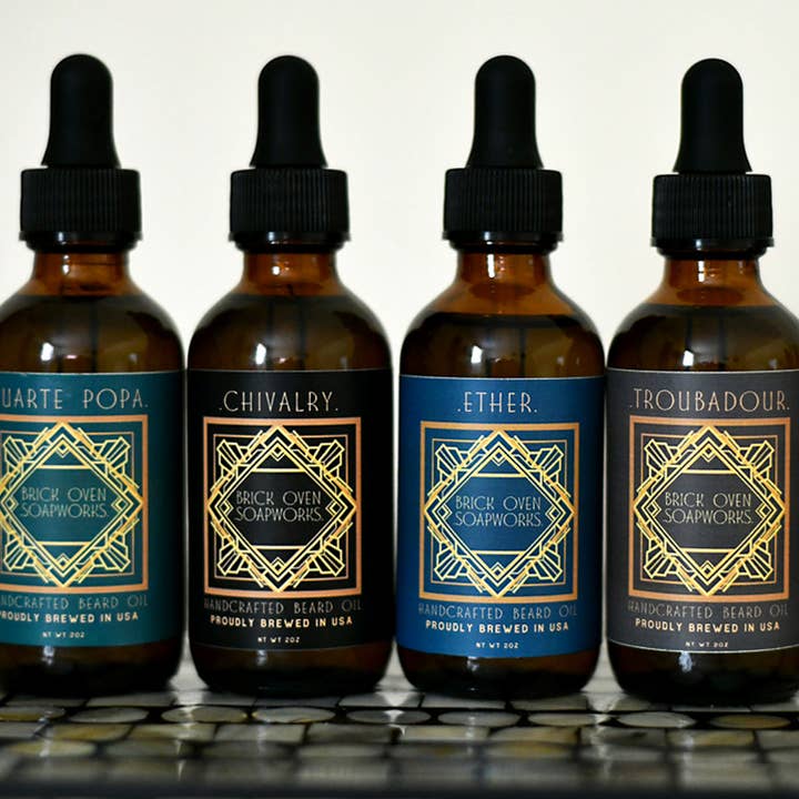 Artisan Beard Oil for wholesale by Brick Oven SoapWorks