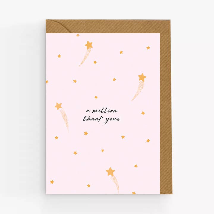 Thank You Card - A Million Thank Yous for wholesale by Moonbean Designs