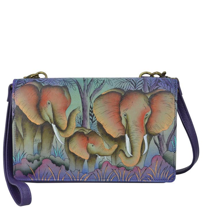 4 In 1 Organizer Crossbody/Belt Bag/Clutch/Wristlet - 1903 for wholesale by Anuschka | Vanya Lara (USA)