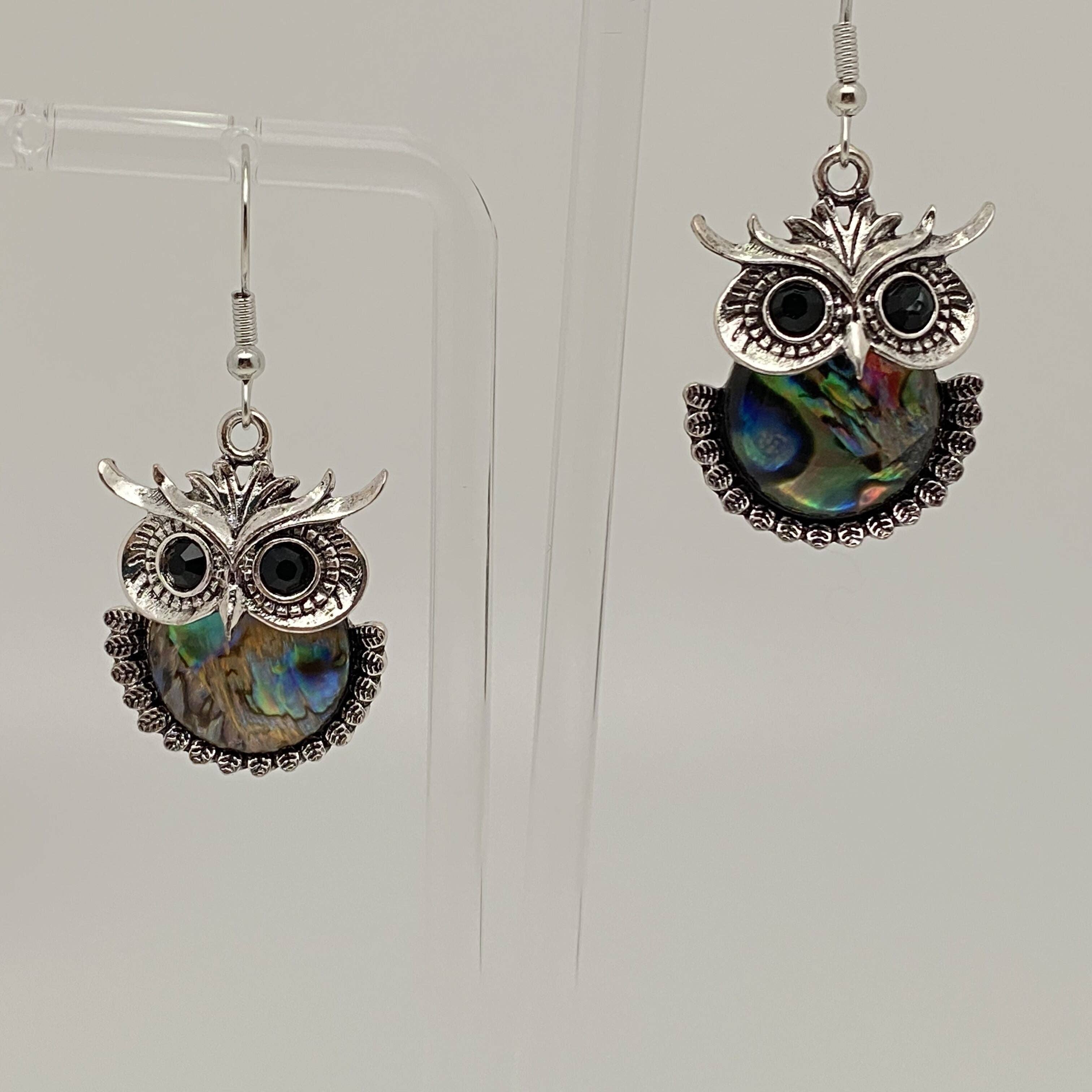 Mio Queena - Wholesale Dangle Earrings - Owl, Elephant, Geometric Abalone Shell Earrings2
