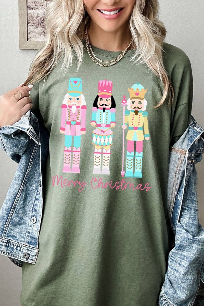 COLORBEAR - Vente T-shirt à imprimés – unisexe - T-shirt épais à motif de casse-noisettes de Noël10