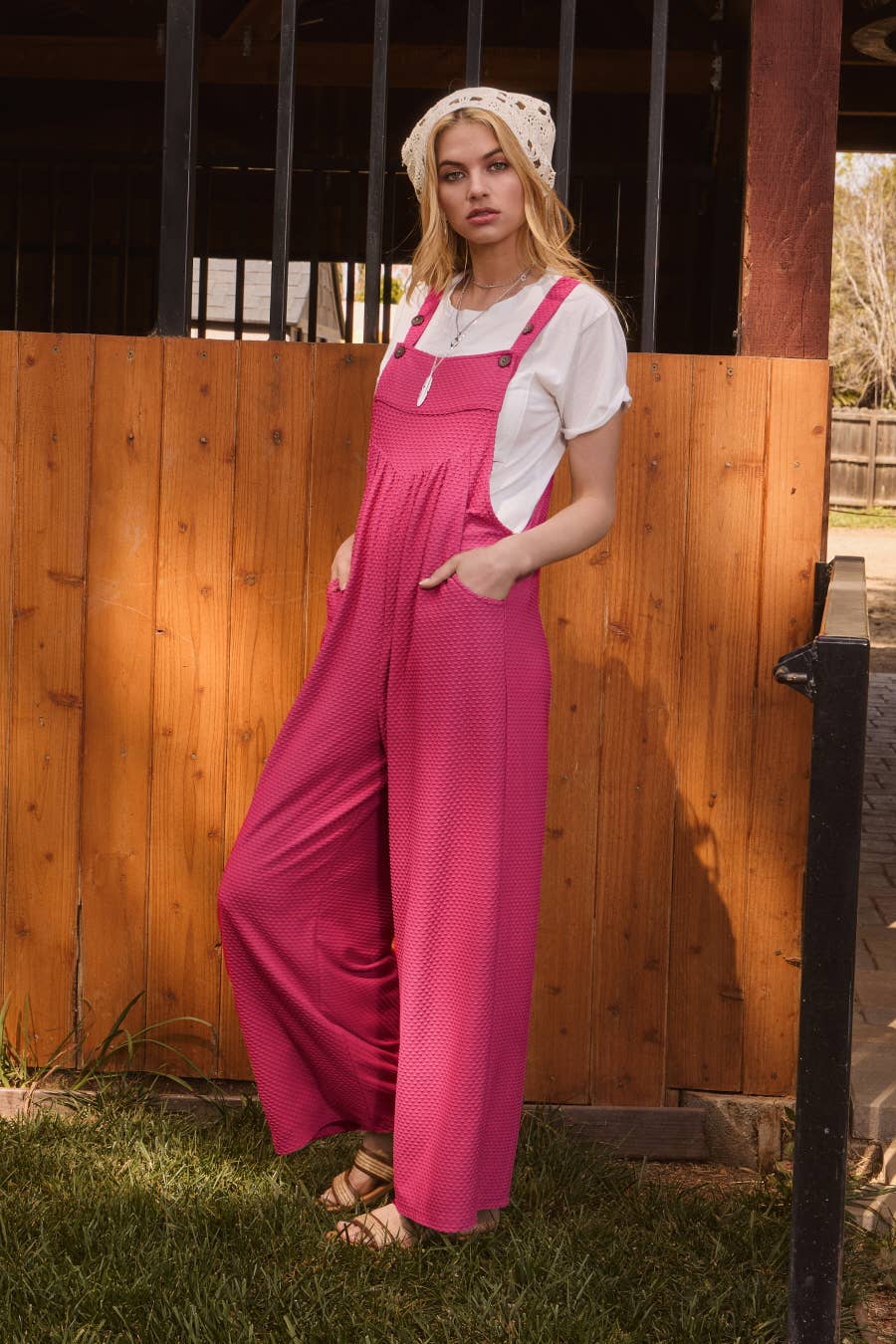 Oddi - Wholesale Overalls - Women's - Texture Knit Overall Jumpsuit6