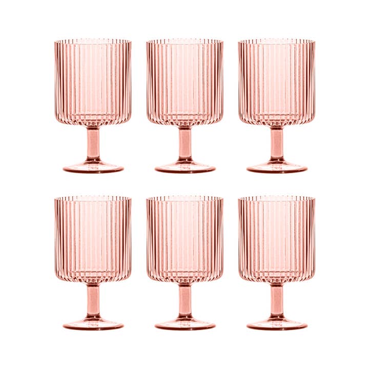 Abode Homewares by TarHong - Wholesale Wine Glass - Mesa Stacking Wine Goblet Shatterproof Plastic Drinkware 2
