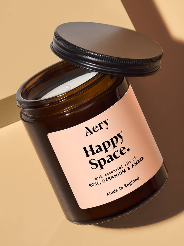 Happy Space Scented Jar Candle for wholesale by Aery Living