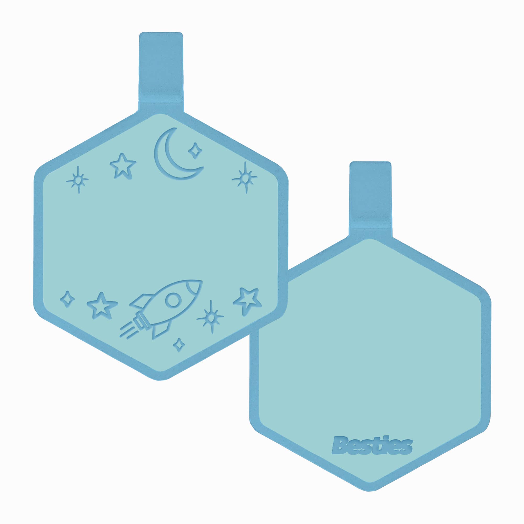Besties Pets - Wholesale Pet Identification Tag - Dog - Space Cadet Silicone Dog ID Tag6