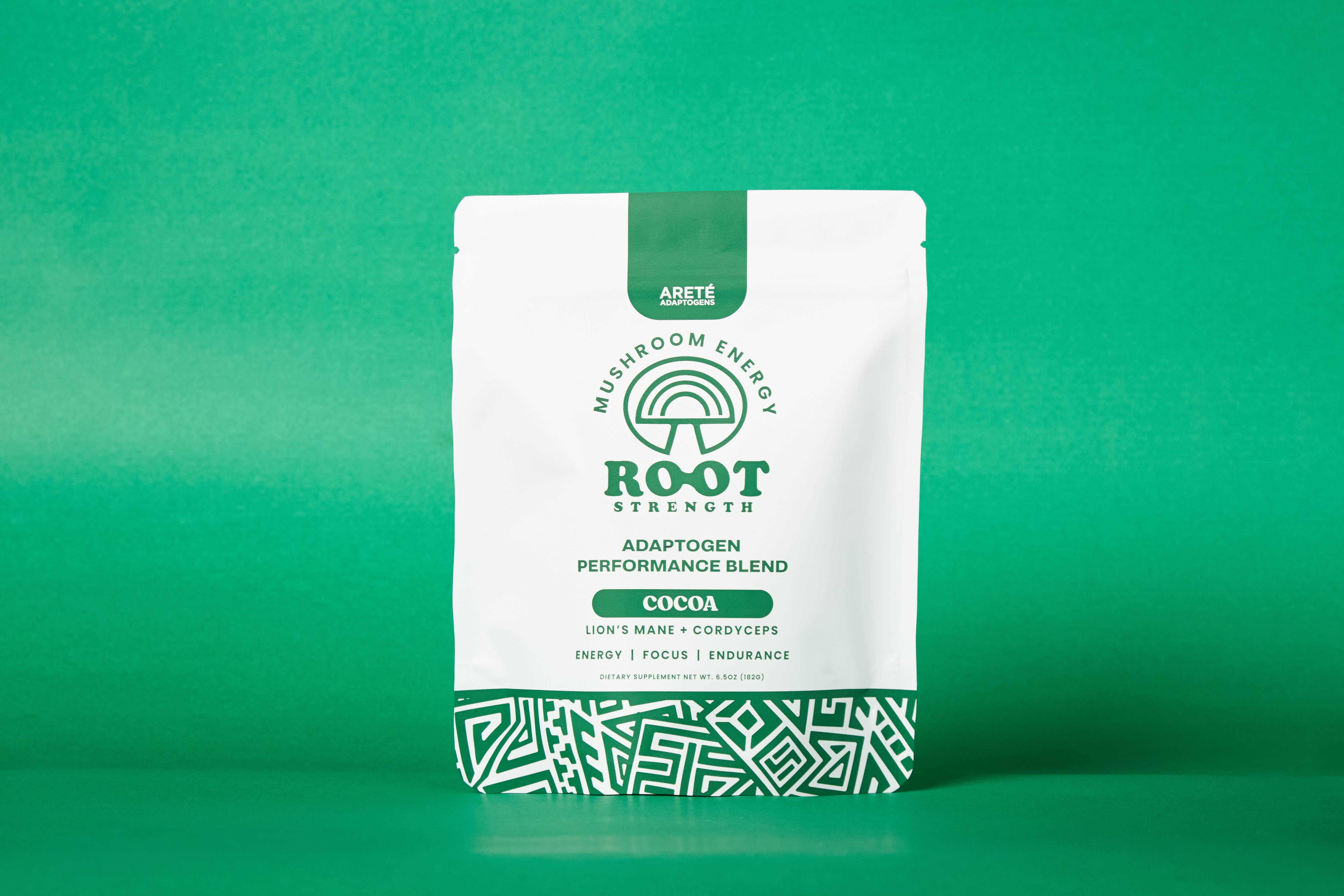 Arete Adaptogens - Wholesale Protein/Superfood Powder - Root Strength Mushroom Energy Blend (Pre-Workout)