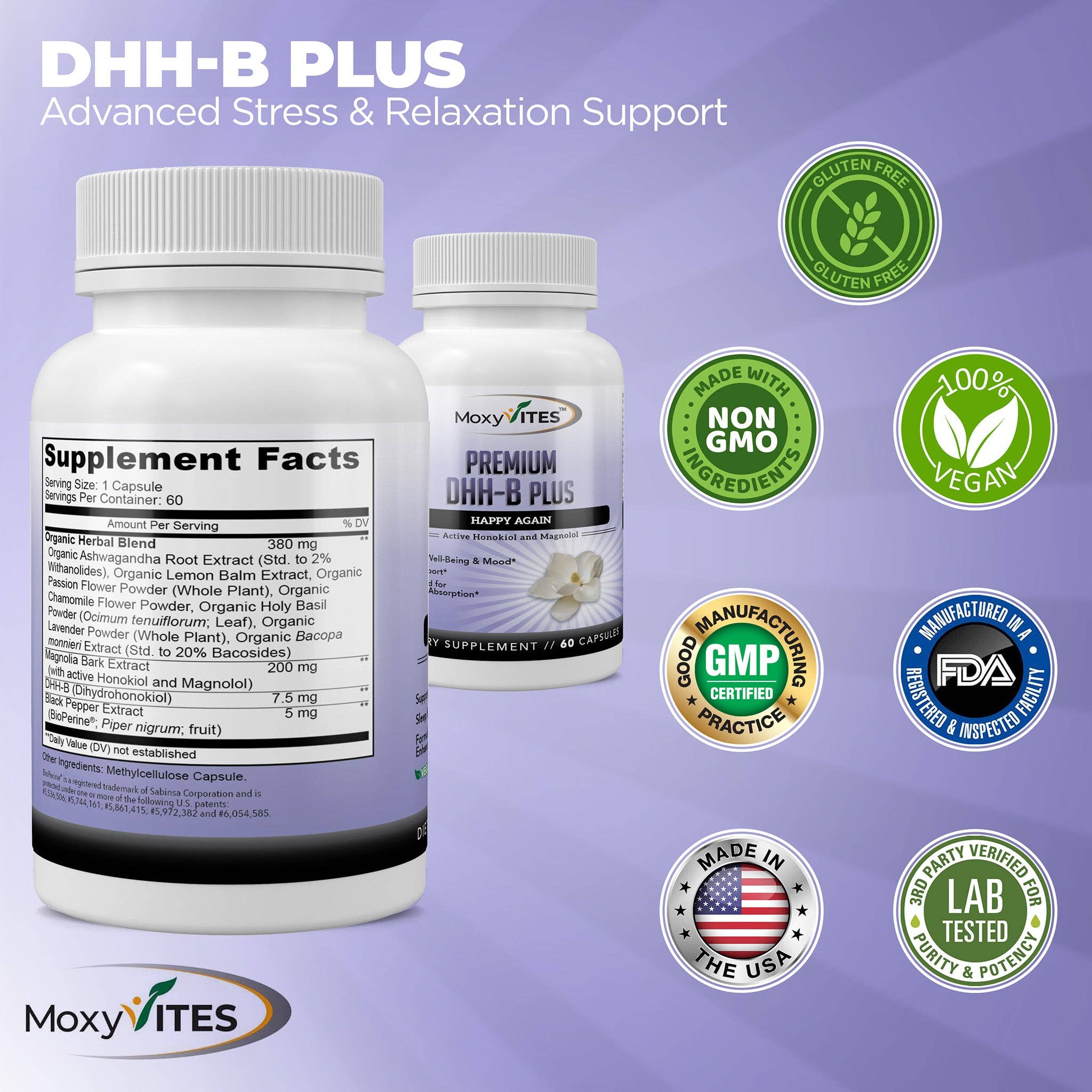 MoxyVites - Wholesale Oral Supplement/Vitamin - DHH-B Supplement - Bioactive Honokiol Magnolia Bark Extract5