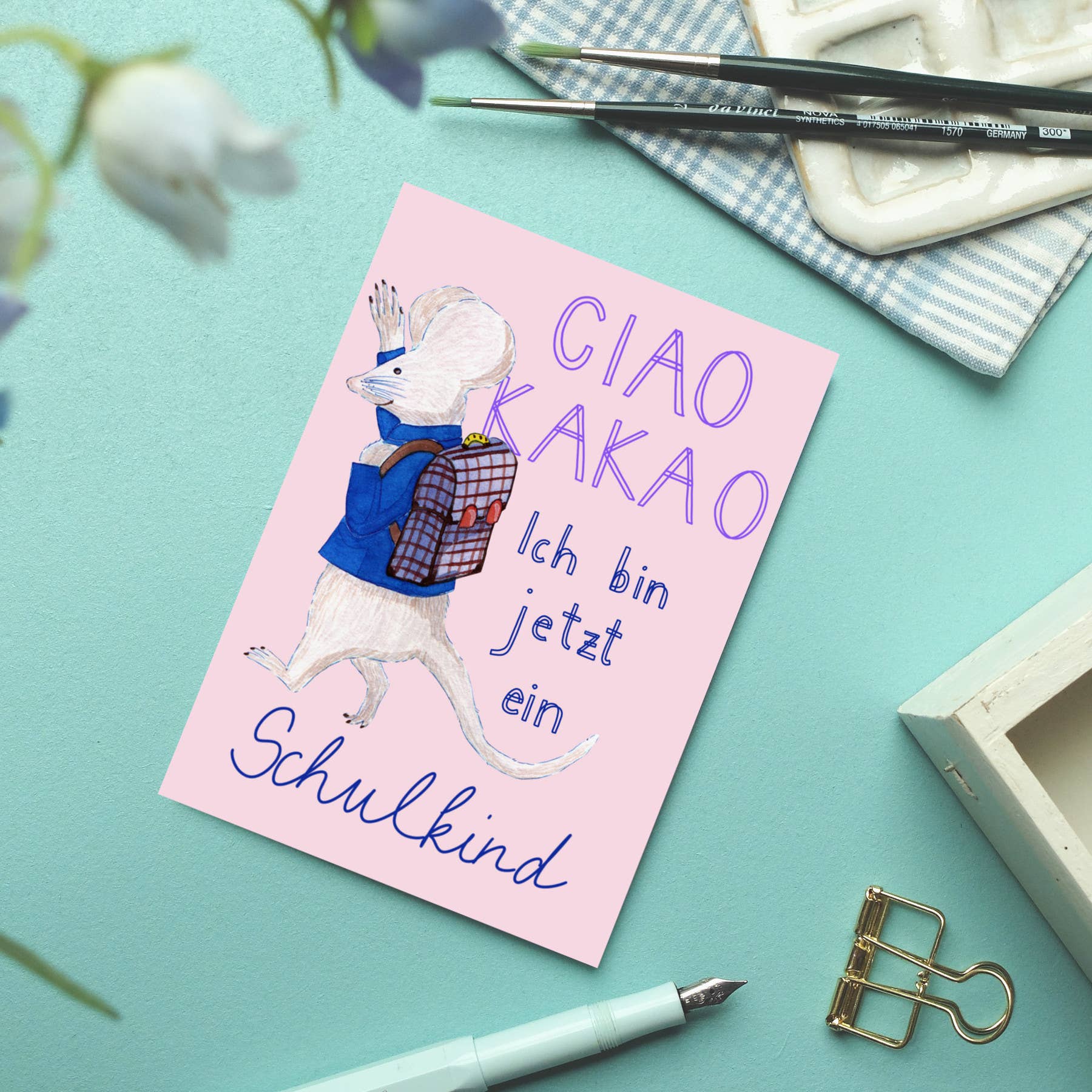 Wonder Of Today - Wholesale Postcard - Postcard School Mouse Ciao Cocoa7