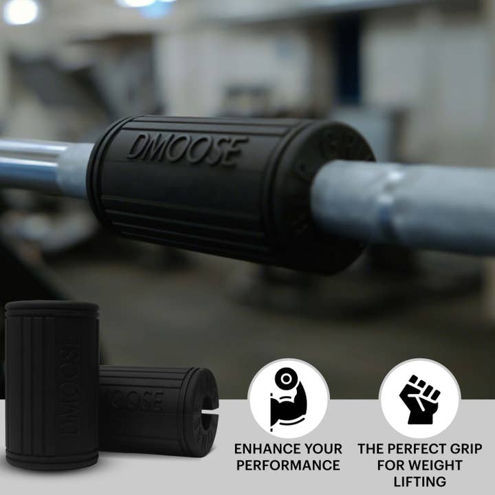 DMOOSE - Wholesale Fitness Equipment - DMoose Thick Bar Grips, Dumbbell Grips, for Bigger Biceps