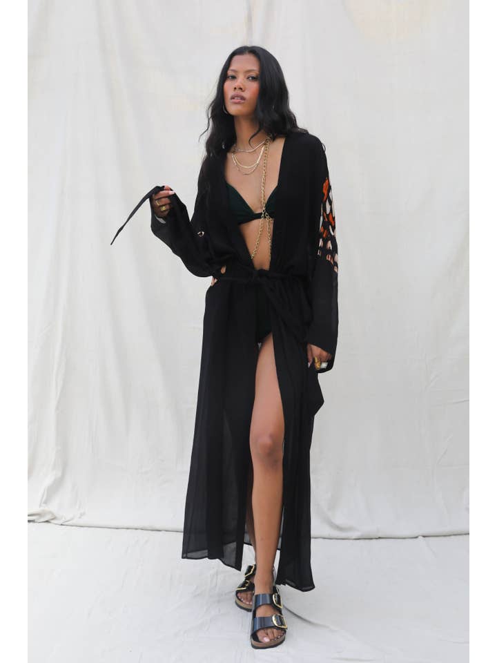 Metamorphosis Vanilla Silk Road Kimono for wholesale on Faire6