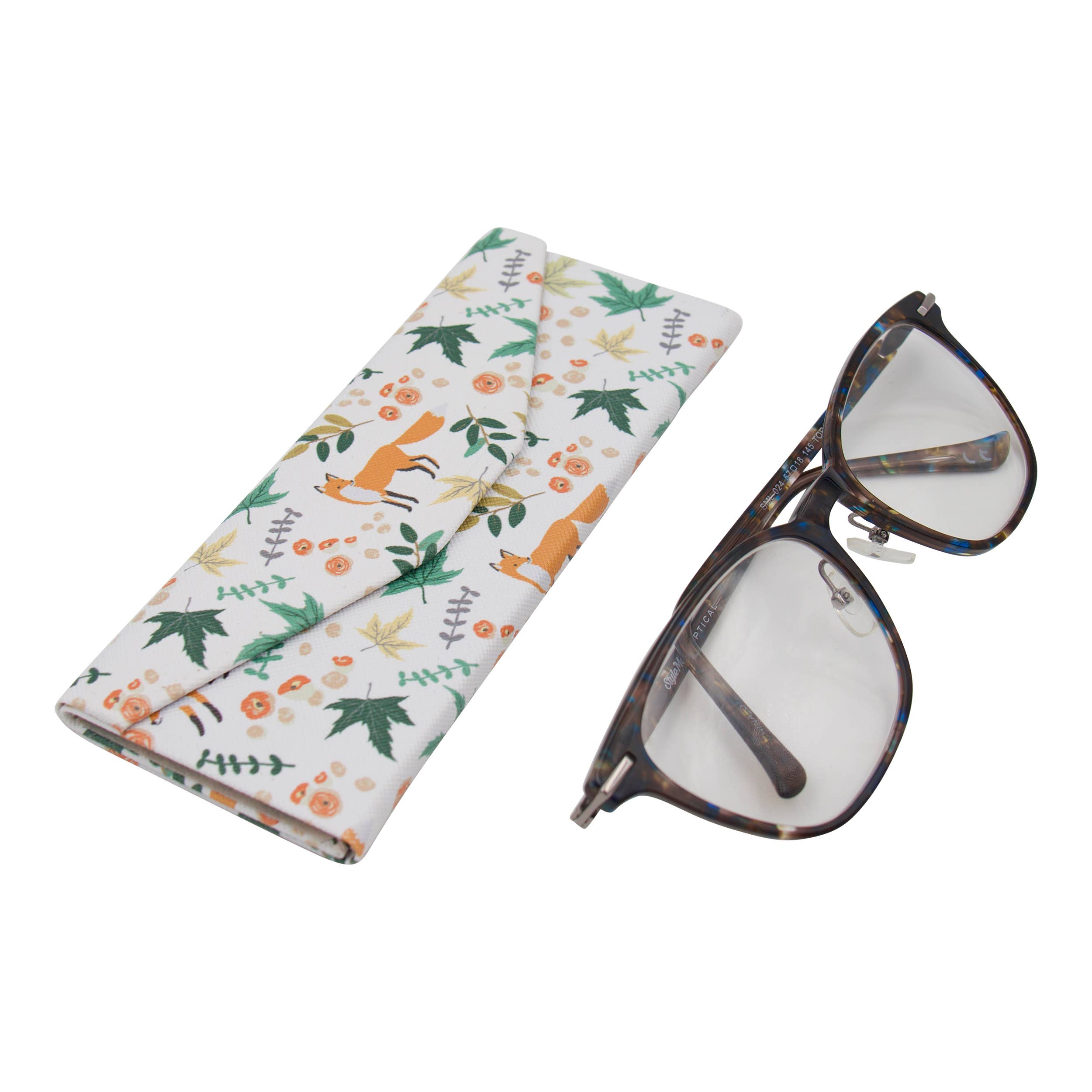 Real Sic - Vente Étui et rangement à lunettes – unisexe - Étui à lunettes Foxes — Cute Animals — Cuir végétalien6